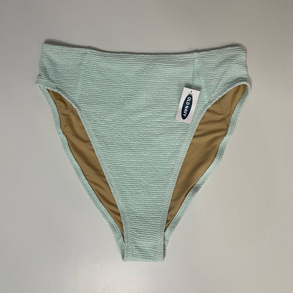 Old Navy High Waisted Textured Swim Bottoms